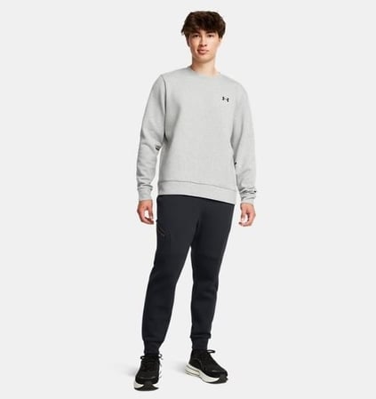 Under Armour Under Armour Erkek Slim Fit Beli ve Paçası Lastikli Esnek ve Nefes Alabilen Çift Örgülü Kumaş Siyah Eşofman Altı 1389353-001