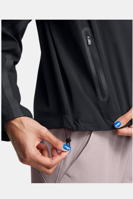 Under Armour Under Armour Kadın Basic Uzun Kollu Logo Nakışlı Siyah Ceket 1385895-002