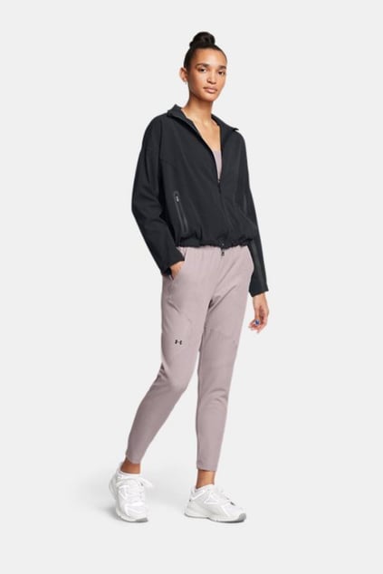 Under Armour Under Armour Kadın Basic Uzun Kollu Logo Nakışlı Siyah Ceket 1385895-002