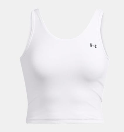 Under Armour Under Armour Kadın Kolsuz Slim Fit Düz Model Crop Beyaz Atlet 1388648-100