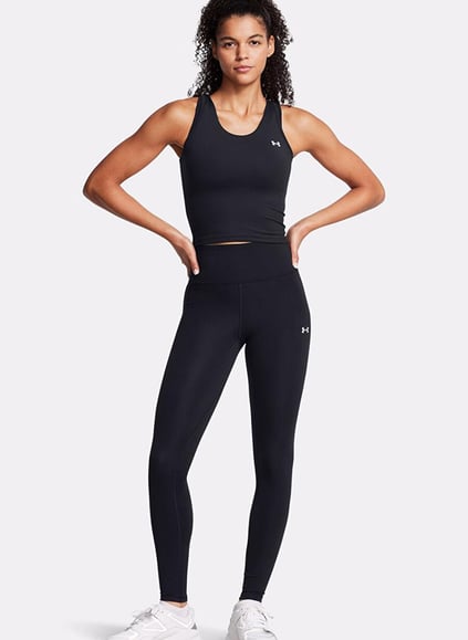 Under Armour Under Armour Kadın Lastikli ve Yüksek Bel Slim Fit Dar Paça Siyah Tayt 1388649-001