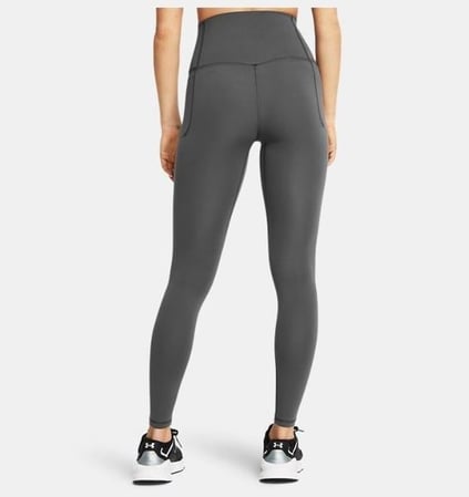 Under Armour Under Armour Kadın Marka Logolu Esnek Terletmez Antrasit Tayt 1382533-025