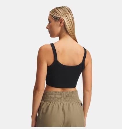 Under Armour Under Armour Kadın Pamuklu Askılı Crop Düz Model Siyah Atlet 6000265-001