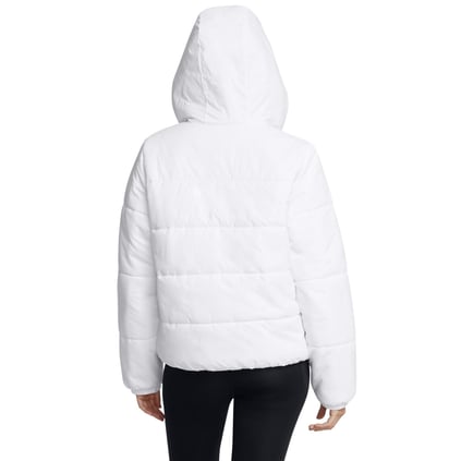 Under Armour Under Armour Kadın Regular Fit Marka Logolu Kapüşonlu Uzun Kollu Beyaz Ceket 1389183-100