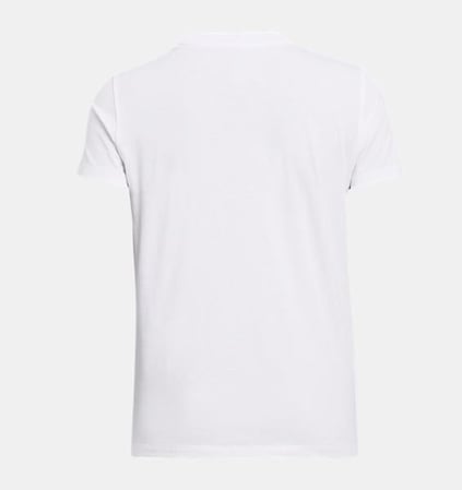 Under Armour Under Armour Kadın Sıfır Yaka Marka Logolu Beyaz T-Shirt 1383648-100