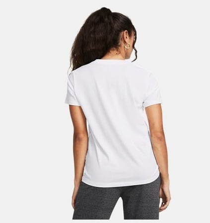 Under Armour Under Armour Kadın Sıfır Yaka Marka Logolu Beyaz T-Shirt 1383648-100