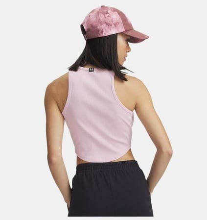 Under Armour Under Armour Kadın Yuvarlak Yaka Kolsuz Nefes Alabilen Pamuklu Kumaş Pembe Atlet 1389798-647
