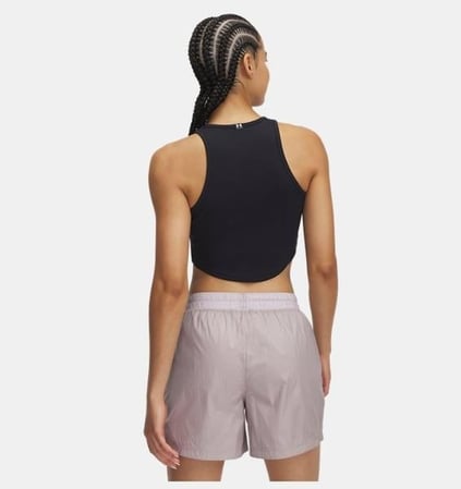 Under Armour Under Armour Kadın Yuvarlak Yaka Kolsuz Nefes Alabilen Pamuklu Kumaş Siyah-Beyaz Atlet 1389798-001