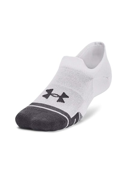 Under Armour Under Armour Unısex Pamuklu Logolu Dokuma Kumaş Beyaz Çorap 1379502-100