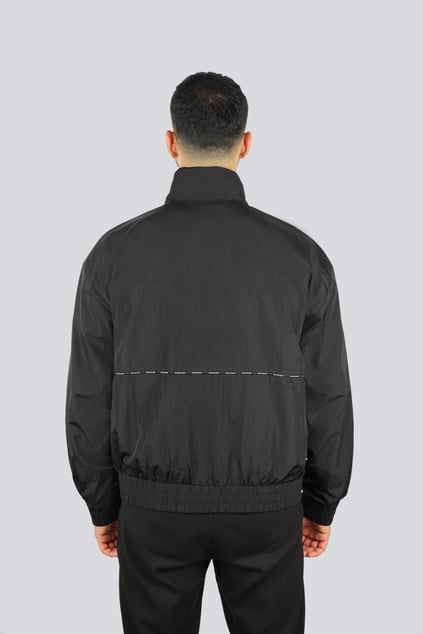 Versace Versace Erkek Regular Fit Dik Yaka Fermuarlı Uzun Kollu Siyah Ceket 78GASD11CQ04D-899