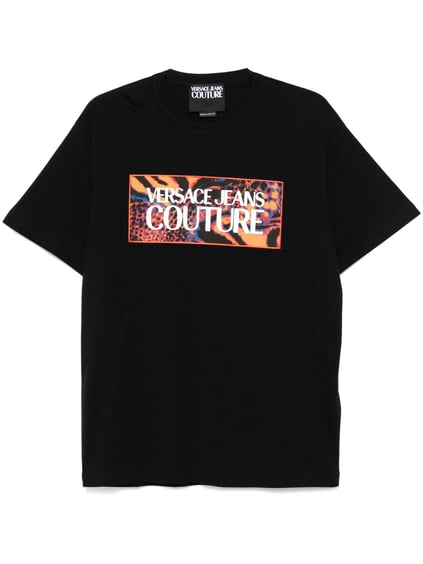 Versace Versace Erkek Yuvarlak Yaka Kısa Kollu Pamuklu Siyah T-Shirt 78GAHE04CJ00E-899