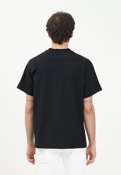 Versace Versace Erkek Yuvarlak Yaka Kısa Kollu Yakası Logo Detaylı Siyah T-Shirt 78GAHE03CJ00E-899