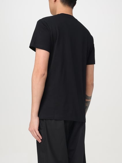 Versace Versace Kadın Bisiklet Yaka Kısa Kol Versace Yazı ve Desenli Siyah T-Shirt 78GAHC05CJ01C-G89