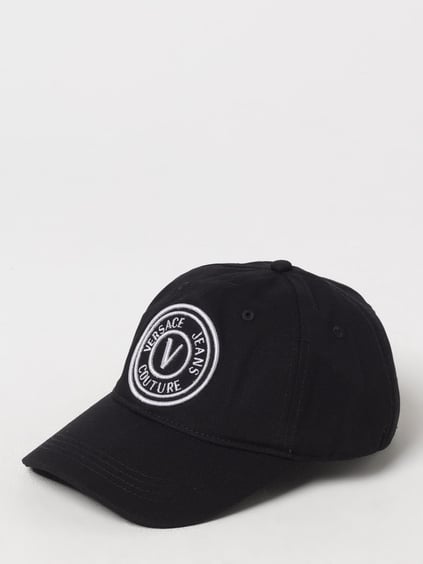 Versace Versace Kadın Pamuklu Ayarlanabilir Büyük Versace Yazılı Siyah Şapka 78YAZK26ZG366-L01
