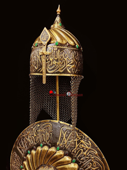 Ottoman Shahada Helmet and Shield Set