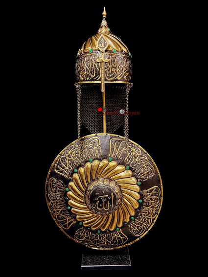Ottoman Shahada Helmet and Shield Set