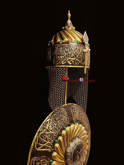Ottoman Shahada Helmet and Shield Set