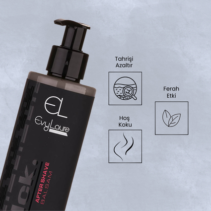 EvyLaure Blck. Tıraş Sonrası Balsam | Tahriş Önleyici ve Nemlendirici | 200 ml