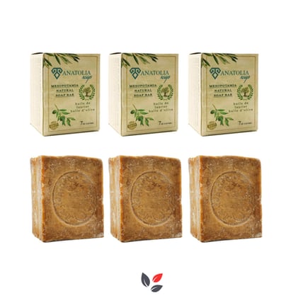 Anatolia Soap Mesopotamia %100 Doğal Zeytinyağlı Sabun 21 oz-3 Adet