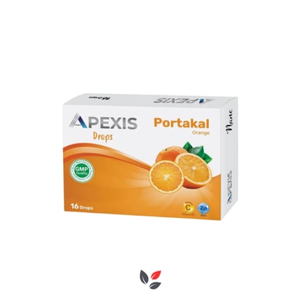 Apexis Drops Portakal Aromalı Pastil 16lı