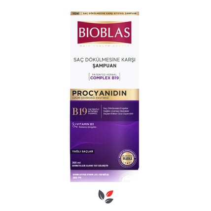Bioblas Procyanidin Saç Dökülmesine Yağlanmaya Karşı Şampuan 360 ml