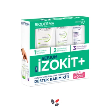 Bioderma Sebium İzokit Set - Sebium Hydra Cleanser 200 ml + Sebium Hydra 40 ml + Cicabio Lip Repair 10 ml