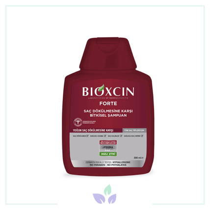 Bioxcin Forte Saç Dökülmesine Karşı Bitkisel Şampuan  300 ml