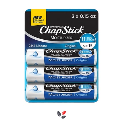 ChapStick Moisturizer Original Lip Balm Tube SPF15 x 3 Adet