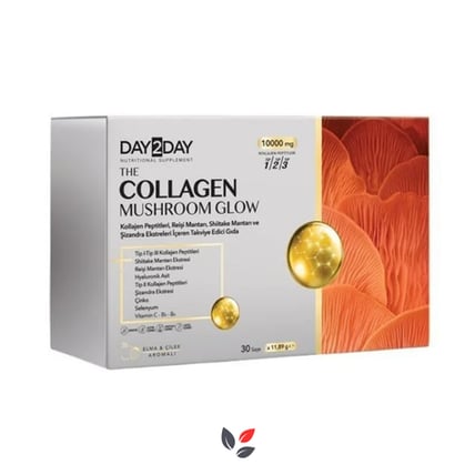 Day2Day Collagen Mushroom Glow Elma & Çilek Aromalı 30 Saşe