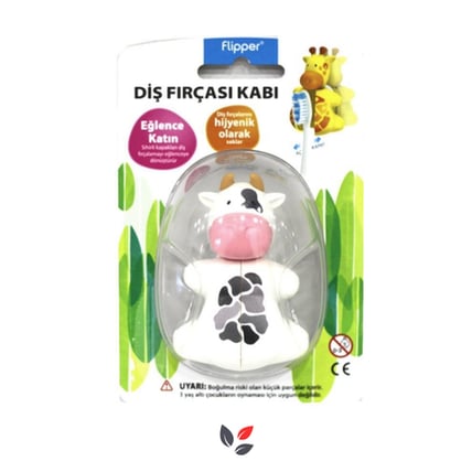 Flipper Diş Firçası Kabı - İnek