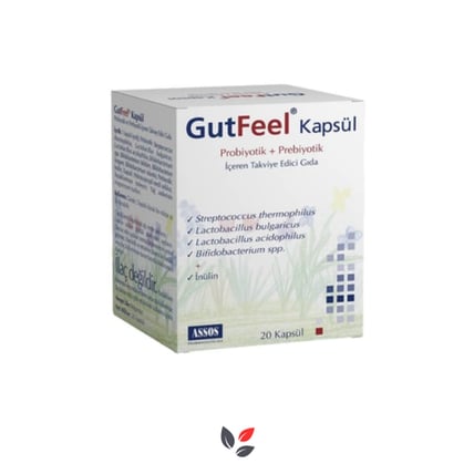 Gutfeel Prebiyotik Probiyotik 20 Kapsül