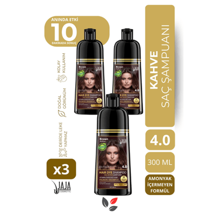Jaja 4.0 Kahve Şampuan 300 ml - 3 Adet