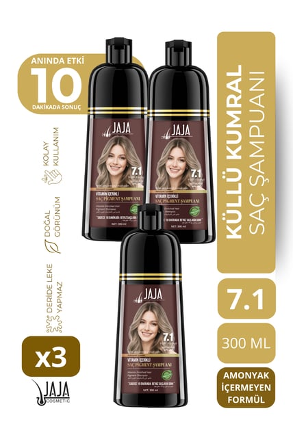 Jaja 7.1 Küllü Kumral Şampuan 300 ml - 3 Adet