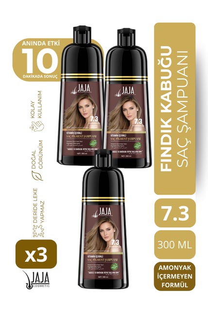 Jaja 7.3 Fındık Kabuğu Şampuan 300 ml - 3 Adet