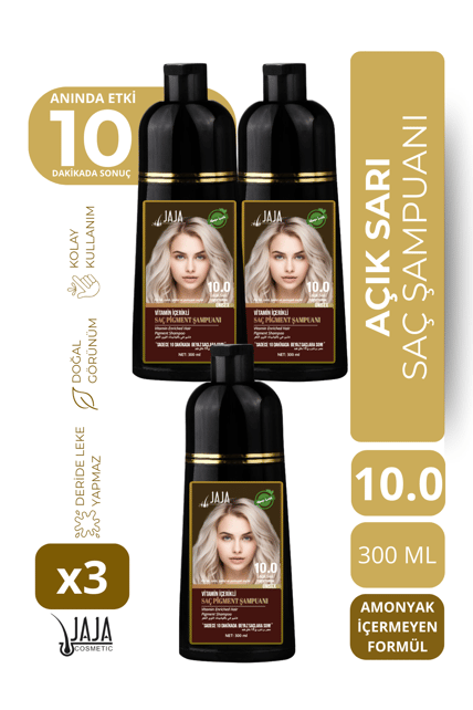 Jaja Şampuan 300 ml- 10.0 Açık Sarı - 3 Adet