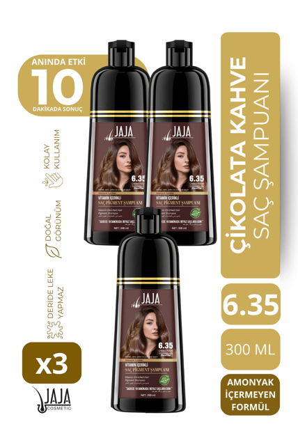Jaja Şampuan 300 ml- 6.35 Çikolata Kahve - 3 Adet