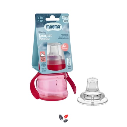 Kindy Damlatmaz Egitici Su Alıştırma Bardağı 200 ml 6 Ay - Red