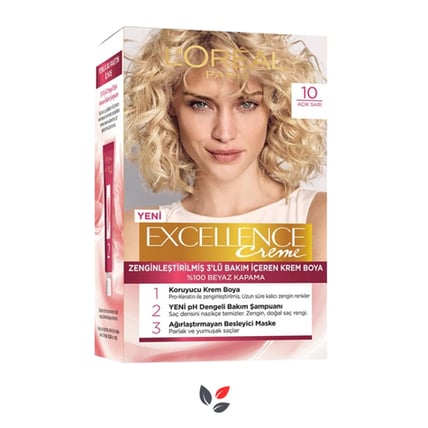 Loreal Excellence Creme 10 Açık Sarı Saç Boyası