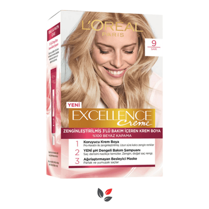 Loreal Excellence Creme 9 Sarı Saç Boyası