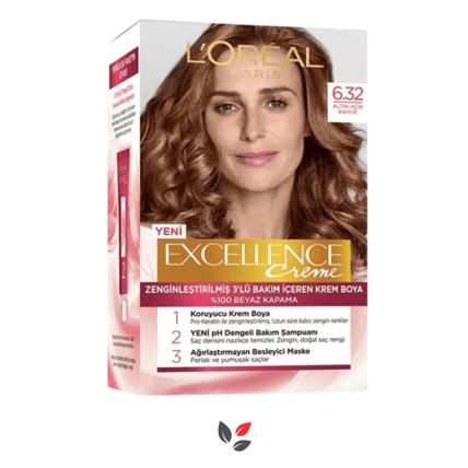 L'Oreal Paris Excellence Creme 6.32 Altın Açık Kahve Saç Boyası