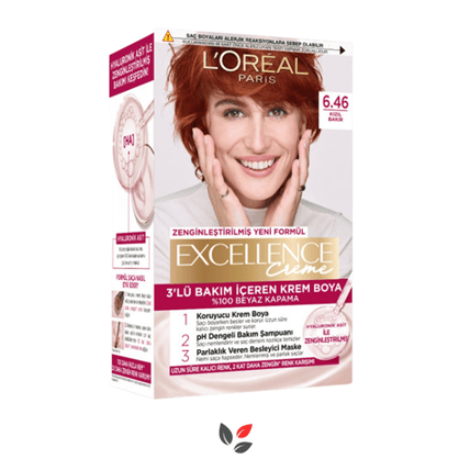 L'Oreal Paris Excellence Creme Saç Boyası - 6.46 Kızıl Bakır
