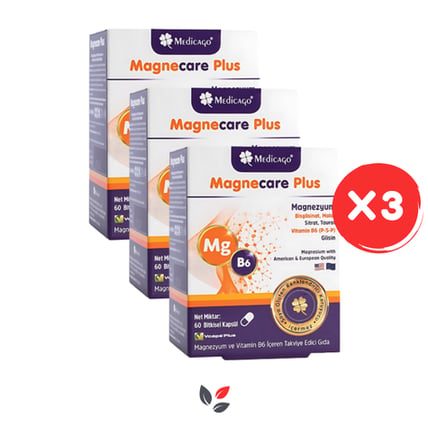 Medicago Magnecare Plus 60 Tablet - 3 Al 2 Öde