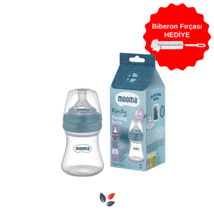 Mooma Kindy Antikolik Biberon 150 ml  0-6 Ay (Mavi / Bowl Blue)
