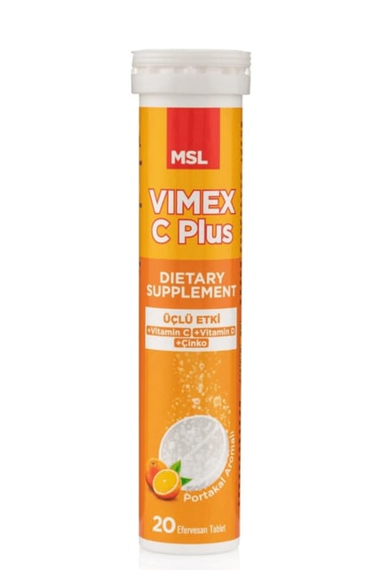 MSL Vimex C Plus Efervesan Tablet 20 li