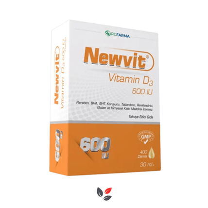 Newvit Vit D3 600 IU Damla 30 ml