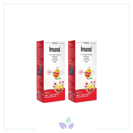 Ocean Imunol Şurup Ballı-Çilek Aromalı 2 x 150 ML