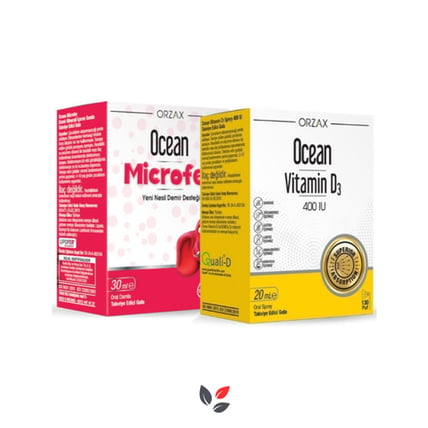Ocean Microfer 30 Tablet + Ocean Vitamin D3 400 IU Sprey 20 ml