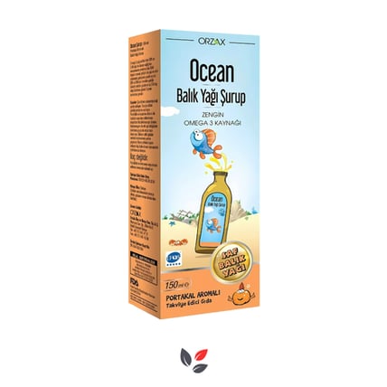 Ocean Omega 3 Portakal Aromalı Şurup 150 ml