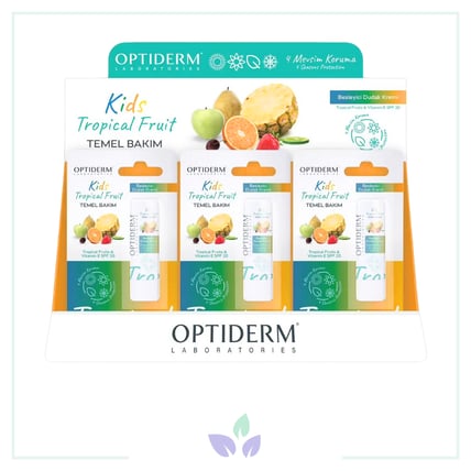 Optiderm Lip Stick Kids SPF20+ 12'li Stand