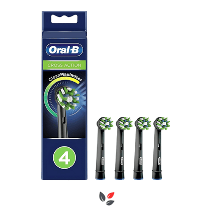 Oral B Cross Action Clean Maximiser Siyah 4lü